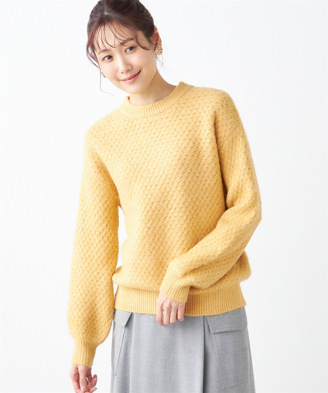 Petit Honfleur ポコポコニットプルオーバー_main