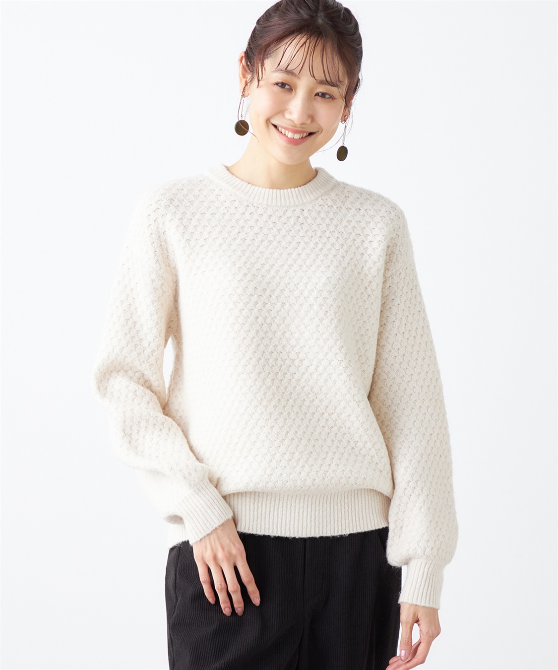 Petit Honfleur ポコポコニットプルオーバー_variation_1