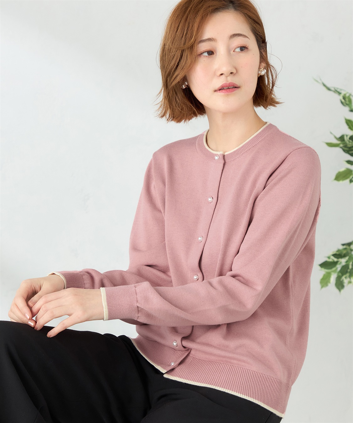 Petit Honfleur クルーネックカーディガン_main