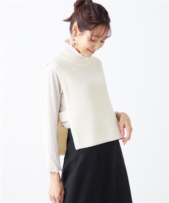 Petit Honfleur ニットショートベスト_variationthumb_1