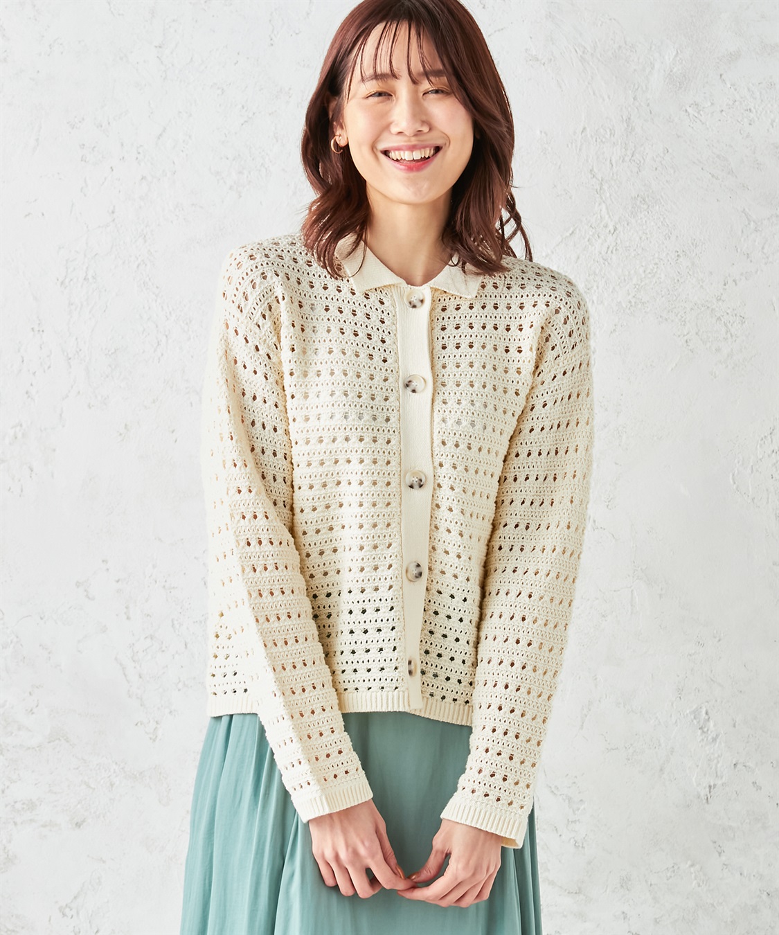 Petit Honfleur 襟付きカーディガン_variation_1