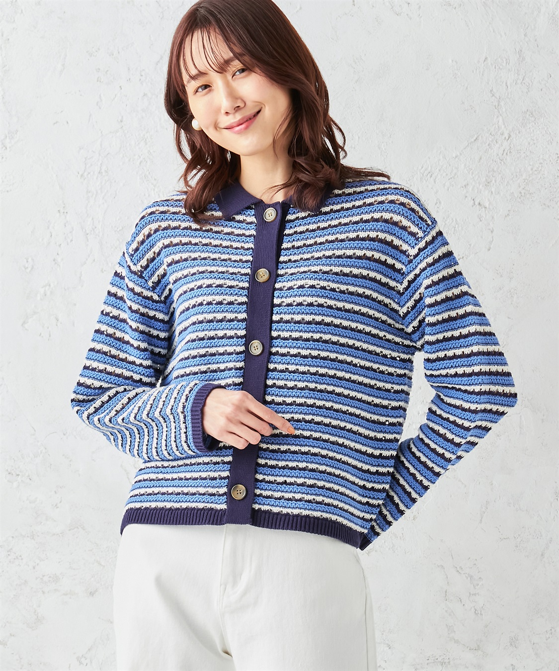 Petit Honfleur 襟付きカーディガン_variation_2