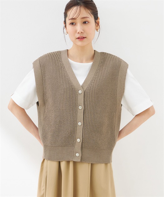 ニットベスト Petit Honfleur｜クロスプラス公式通販サイト