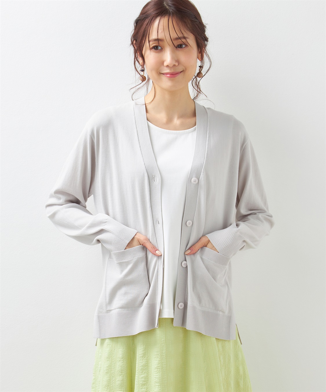 Petit Honfleur Vネックショートカーディガン_variation_2