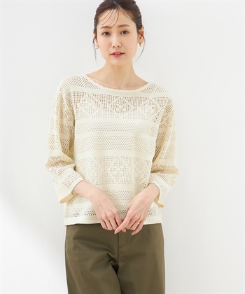 Petit Honfleur 透かし編みニットプルオーバー_variationthumb_1