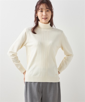 Petit Honfleur ケーブルタートルネックニットプルオーバー_variationthumb_1