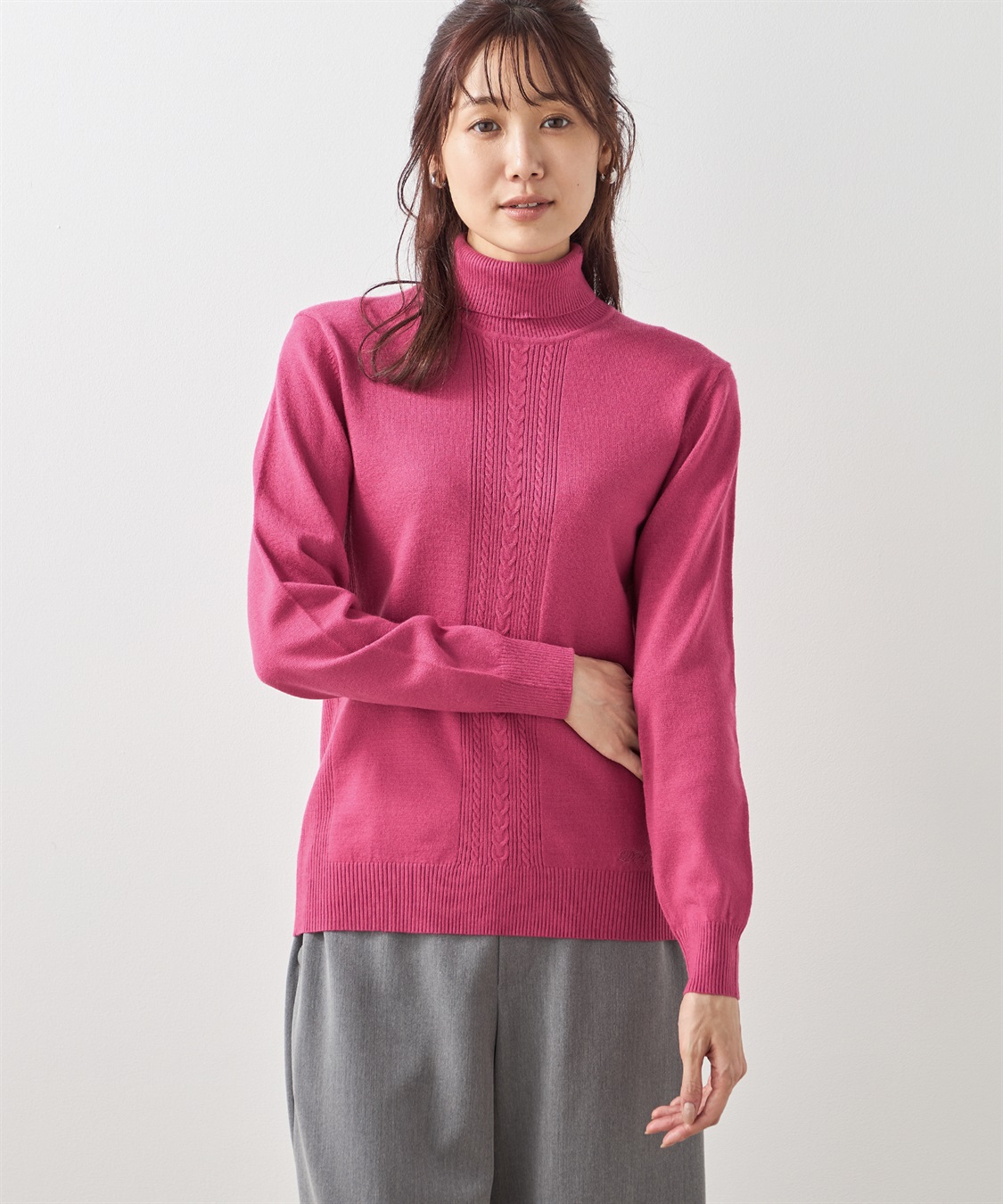 Petit Honfleur ケーブルタートルネックニットプルオーバー_variation_4