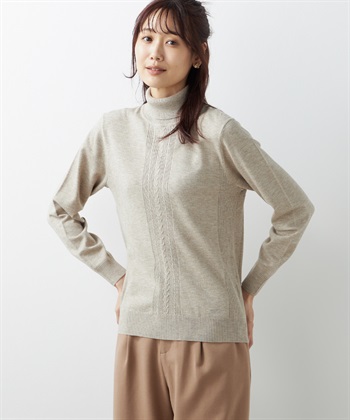 Petit Honfleur ケーブルタートルネックニットプルオーバー_variationthumb_5