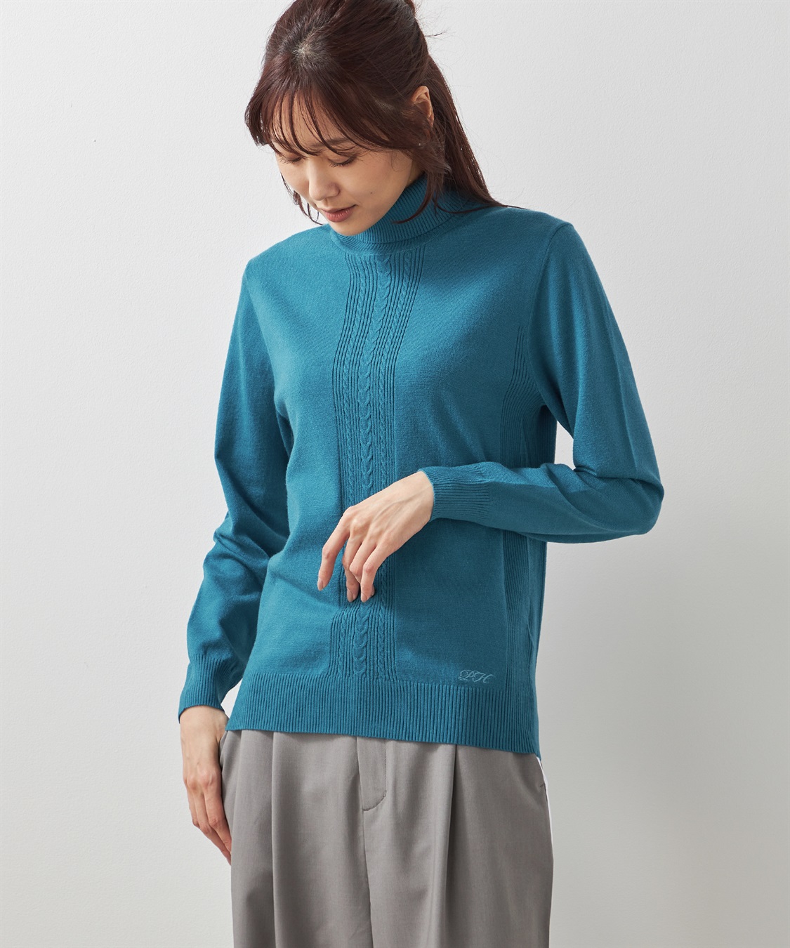 Petit Honfleur ケーブルタートルネックニットプルオーバー_variation_6