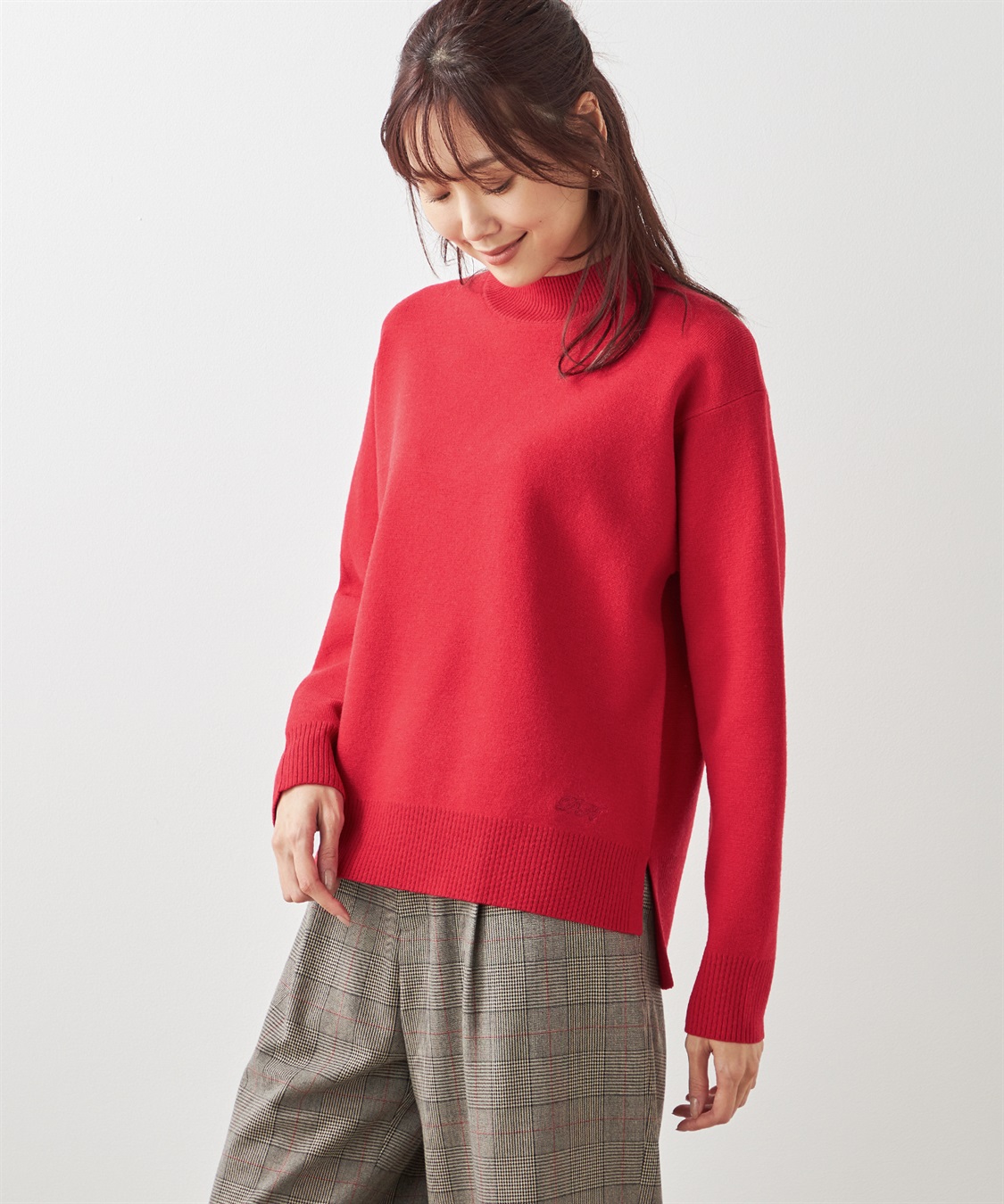 Petit Honfleur もちもちニットモックネックプルオーバー_variation_2