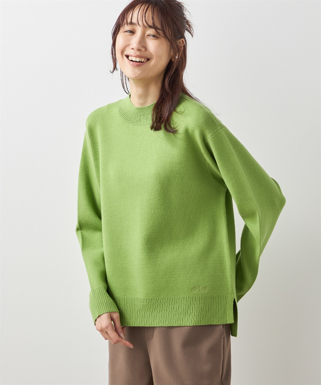 Petit Honfleur もちもちニットモックネックプルオーバー_variation_4