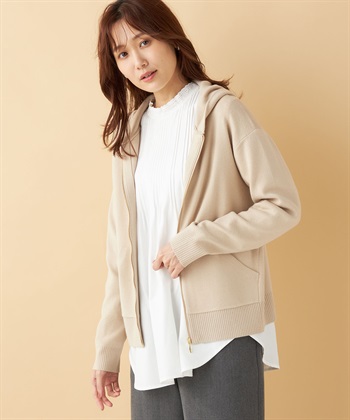 Petit Honfleur もちもちニットジップパーカー_variationthumb_3