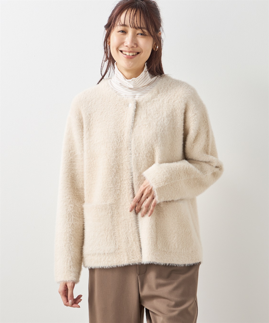 Petit Honfleur ダブルフェイスフェザージャケット_variation_1