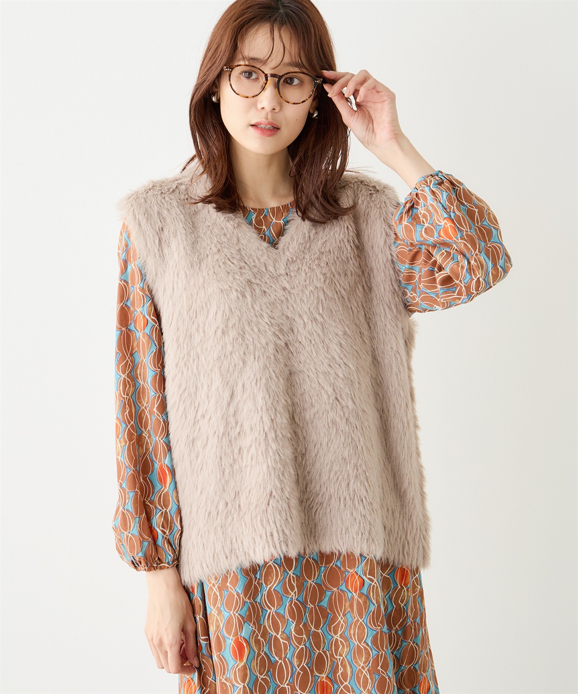 Petit Honfleur フェザーベスト_variation_2