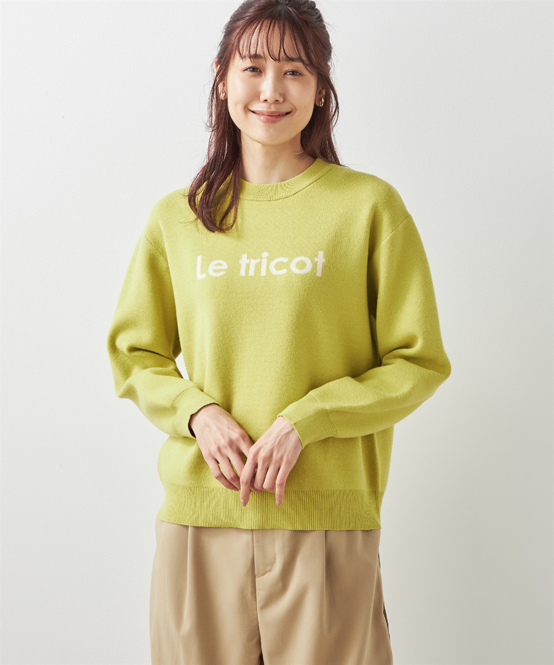 Petit Honfleur ジャガードロゴプルオーバー_main