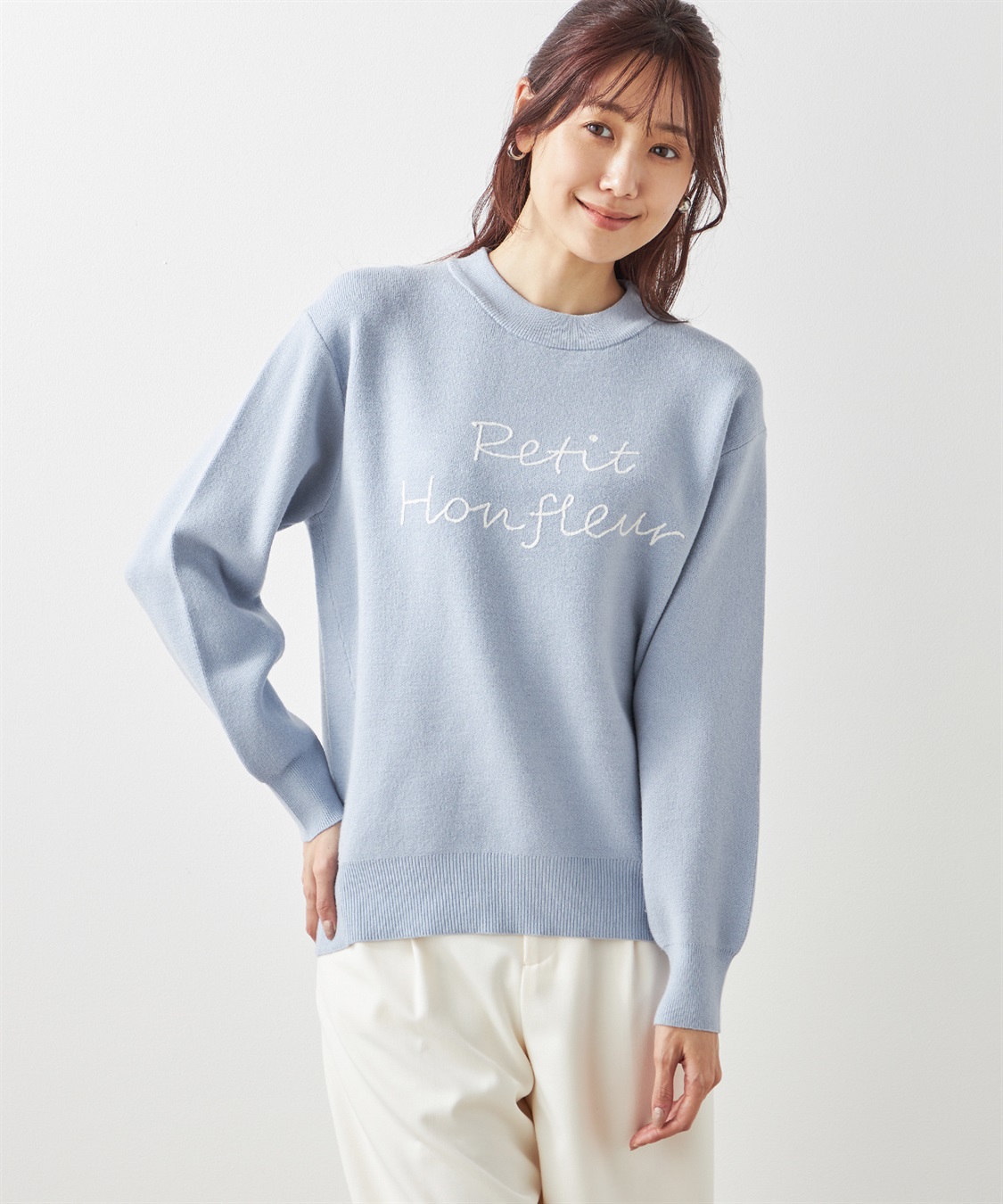 Petit Honfleur ロゴ刺しゅうプルオーバー_variation_2