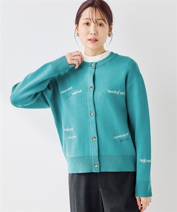 Petit Honfleur メッセージ刺しゅうカーディガン_variationthumb_2