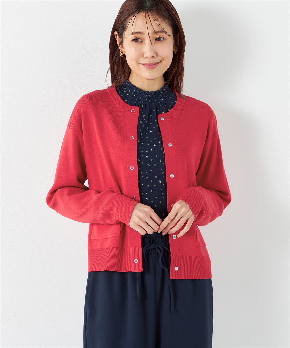 Petit Honfleur ラウンドネックカーディガン_variation_2