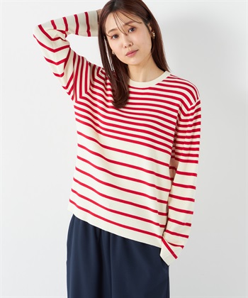 Petit Honfleur ボーダーニットプルオーバー_variationthumb_1