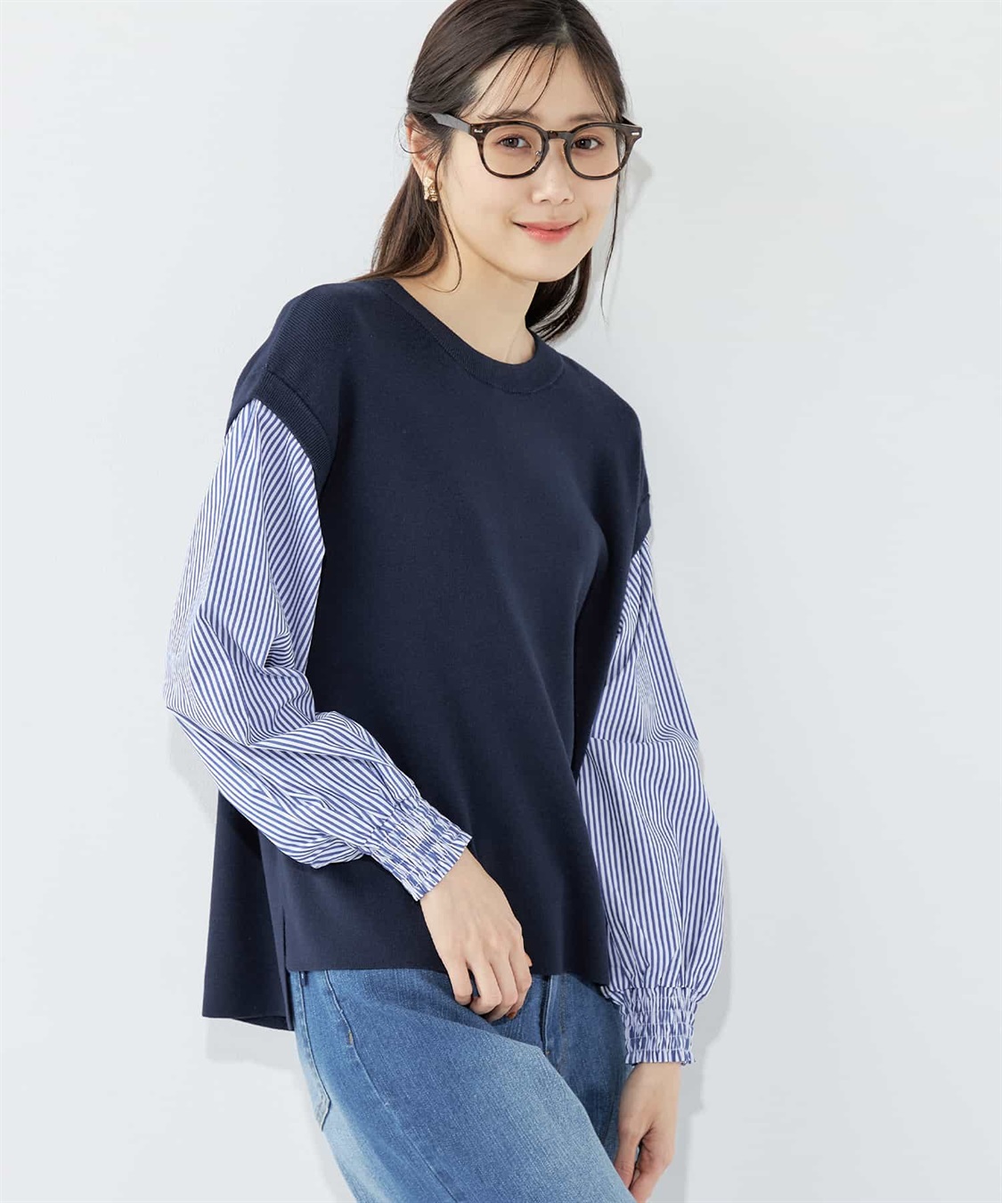 Petit Honfleur 袖切替プルオーバー_variation_2