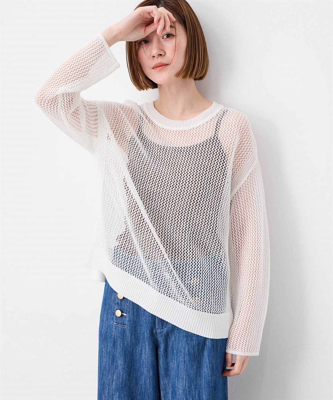 Petit Honfleur メッシュニットプルオーバー_variation_1