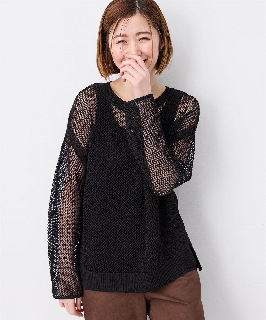 Petit Honfleur メッシュニットプルオーバー_variation_2