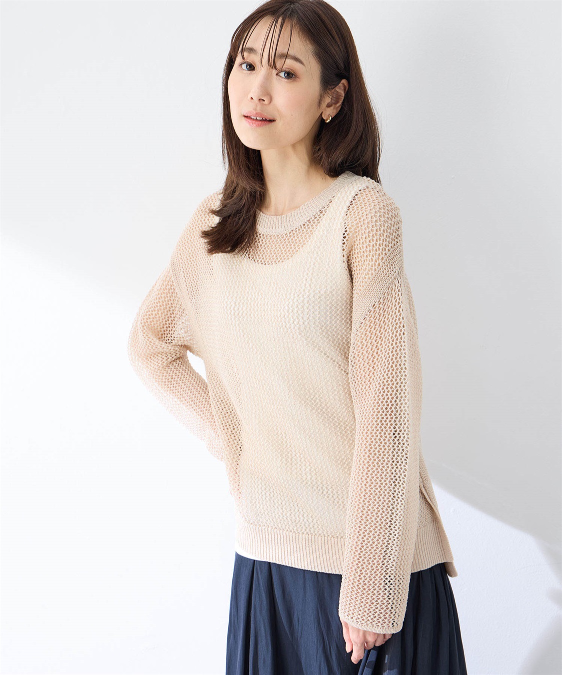 Petit Honfleur メッシュニットプルオーバー_variation_3