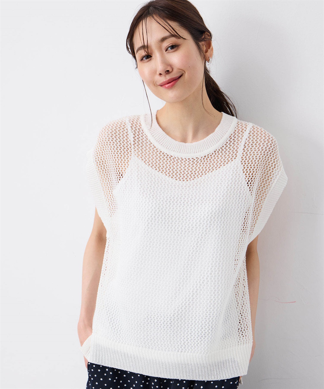 Petit Honfleur メッシュニットベスト_variation_1