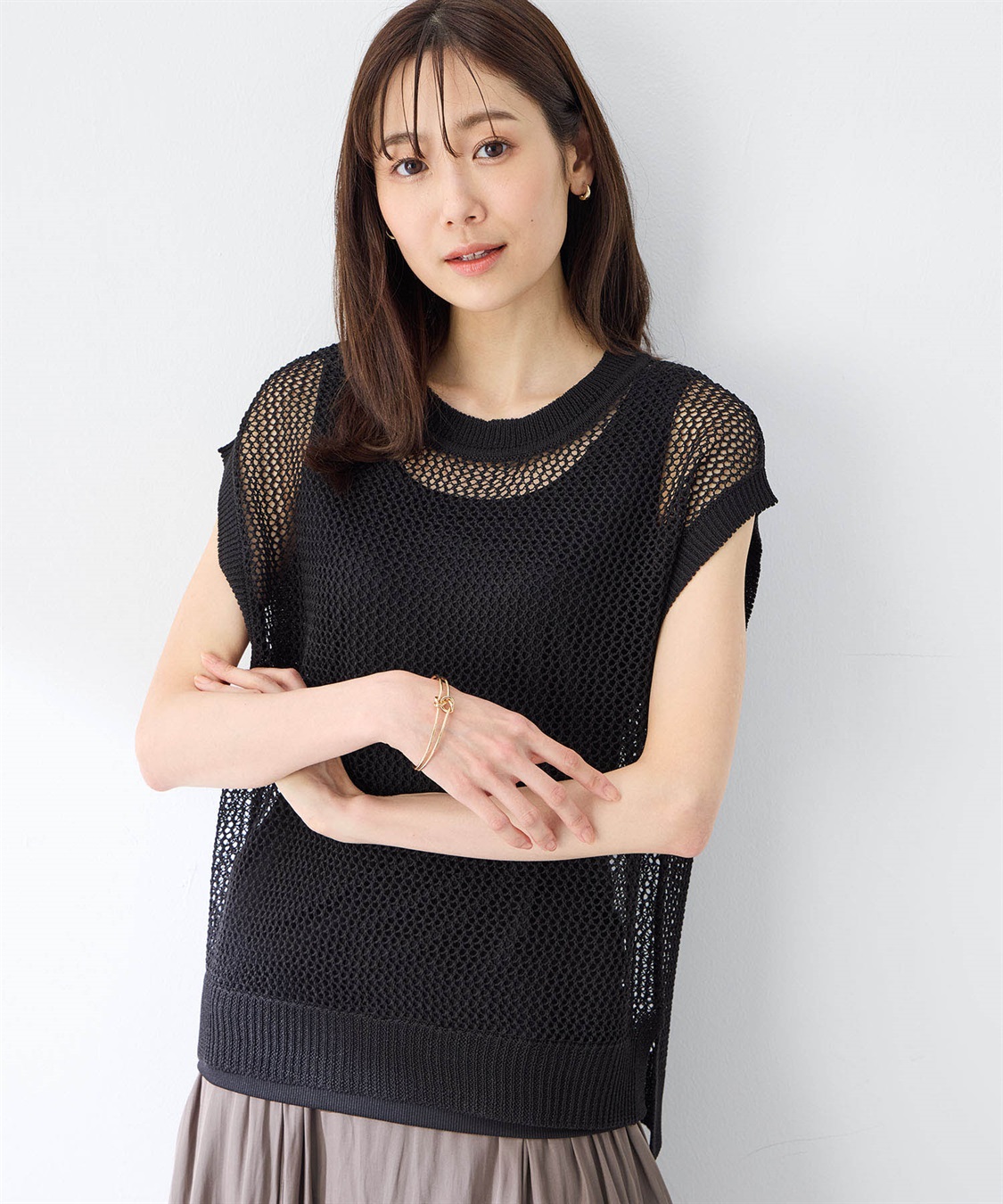 Petit Honfleur メッシュニットベスト_variation_2