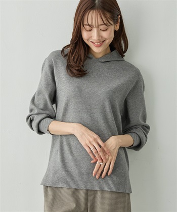 フードパーカー(グレー-M)