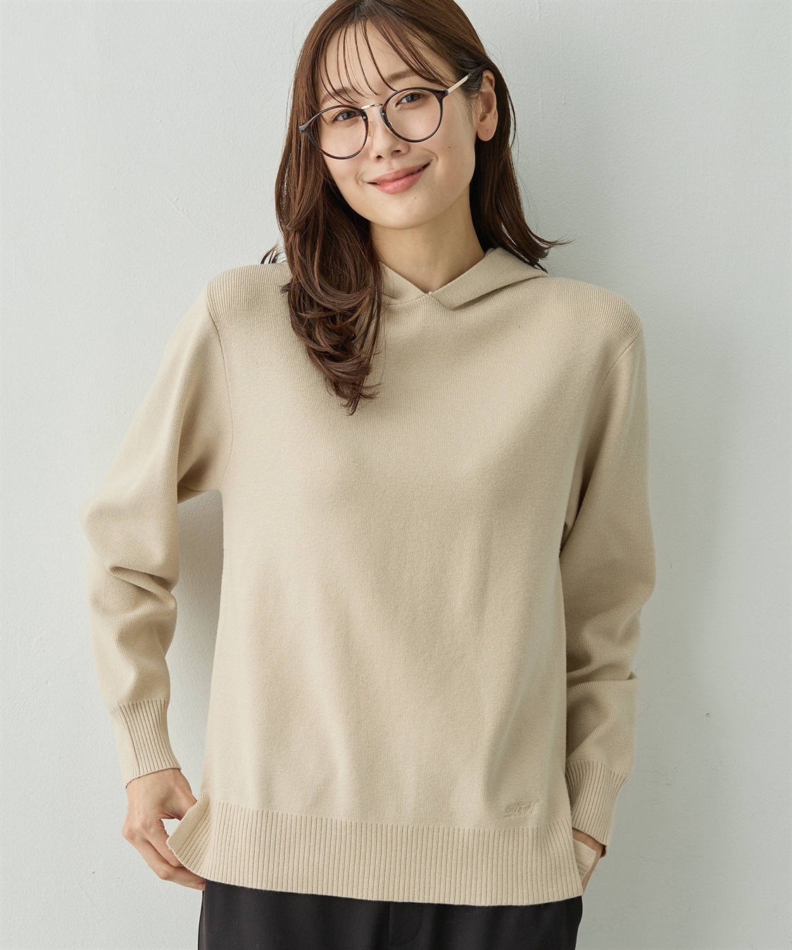 Petit Honfleur フードニットパーカー【ウォッシャブル】_variation_3