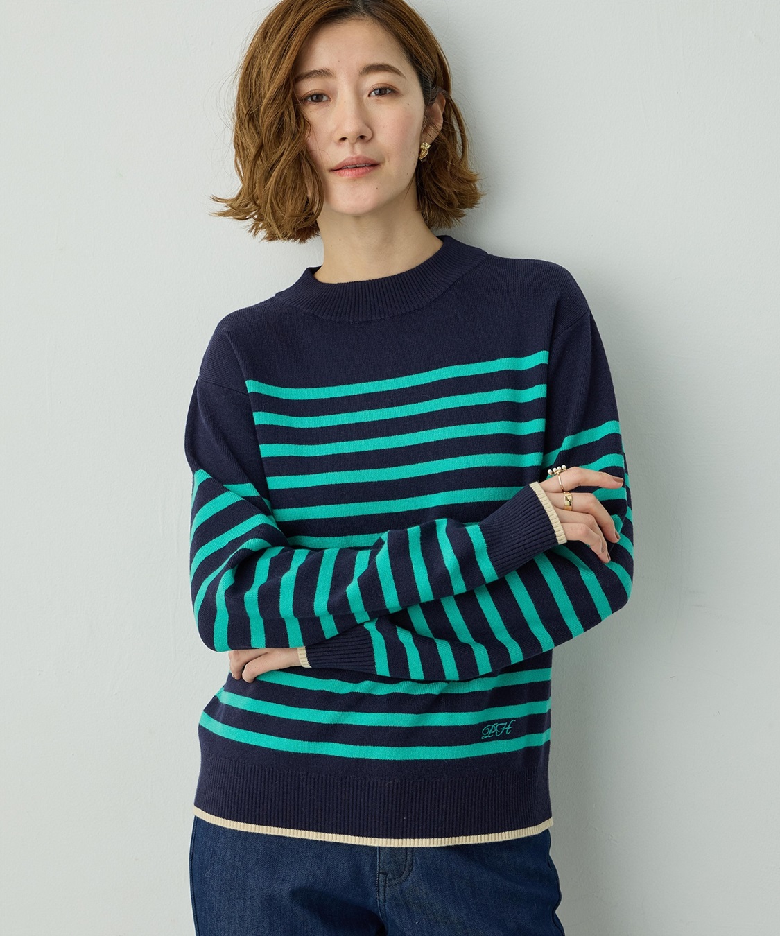 Petit Honfleur ボーダーブルオーバー_variation_3