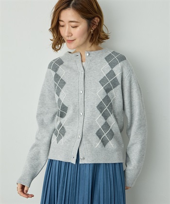 Petit Honfleur アーガイルカーディガン_variationthumb_1