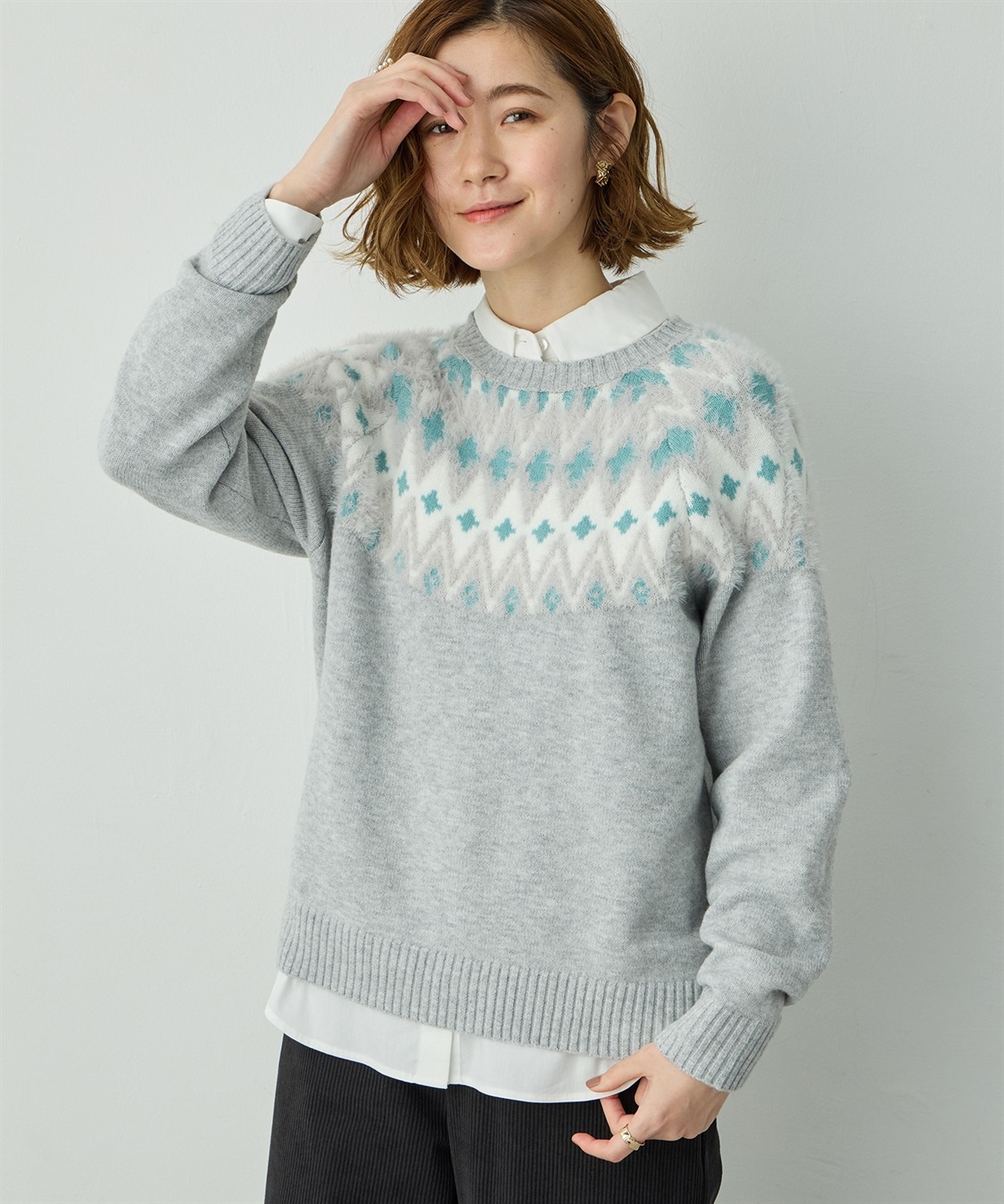 Petit Honfleur フェアアイルニット_main