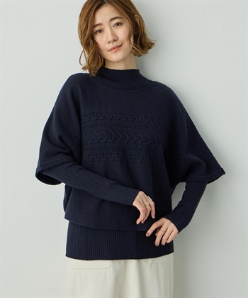 Petit Honfleur ポンチョアンサンブルニット_variationthumb_3