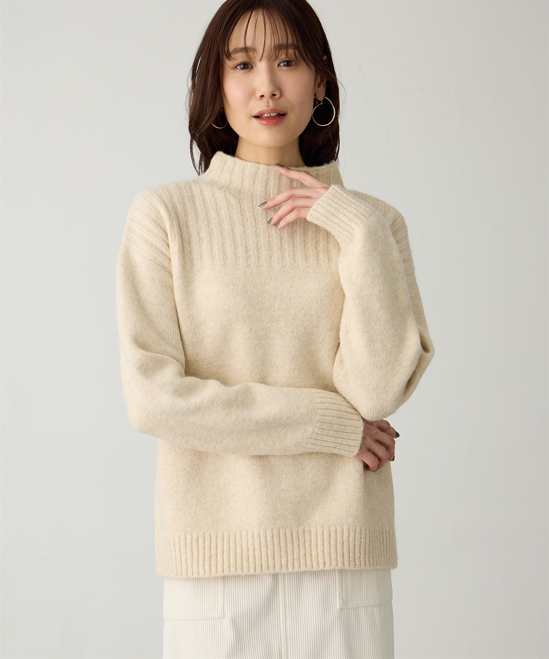 Petit Honfleur カラーネップニットプルオーバー【ハンドウォッシャブル】_variation_2