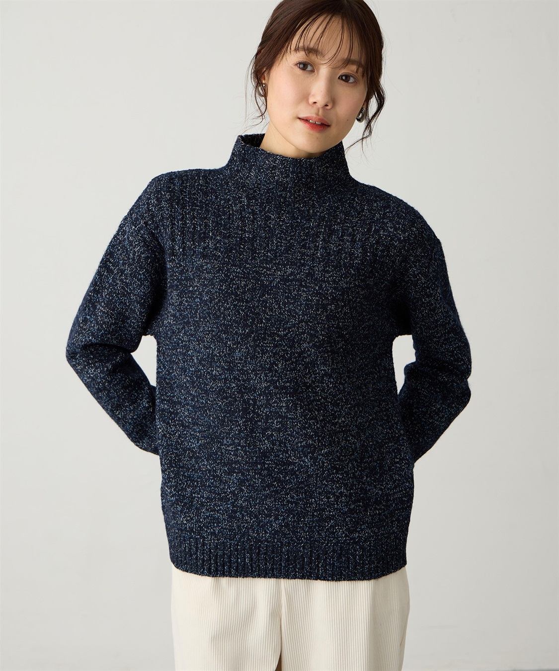 Petit Honfleur カラーネップニットプルオーバー【ハンドウォッシャブル】_variation_3