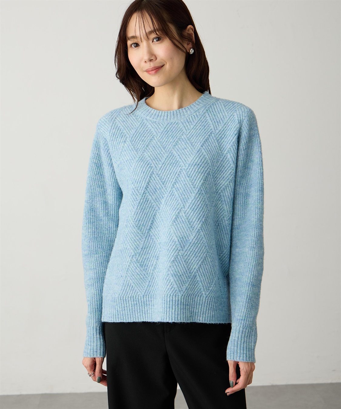 Petit Honfleur ダイヤニットプルオーバー_main