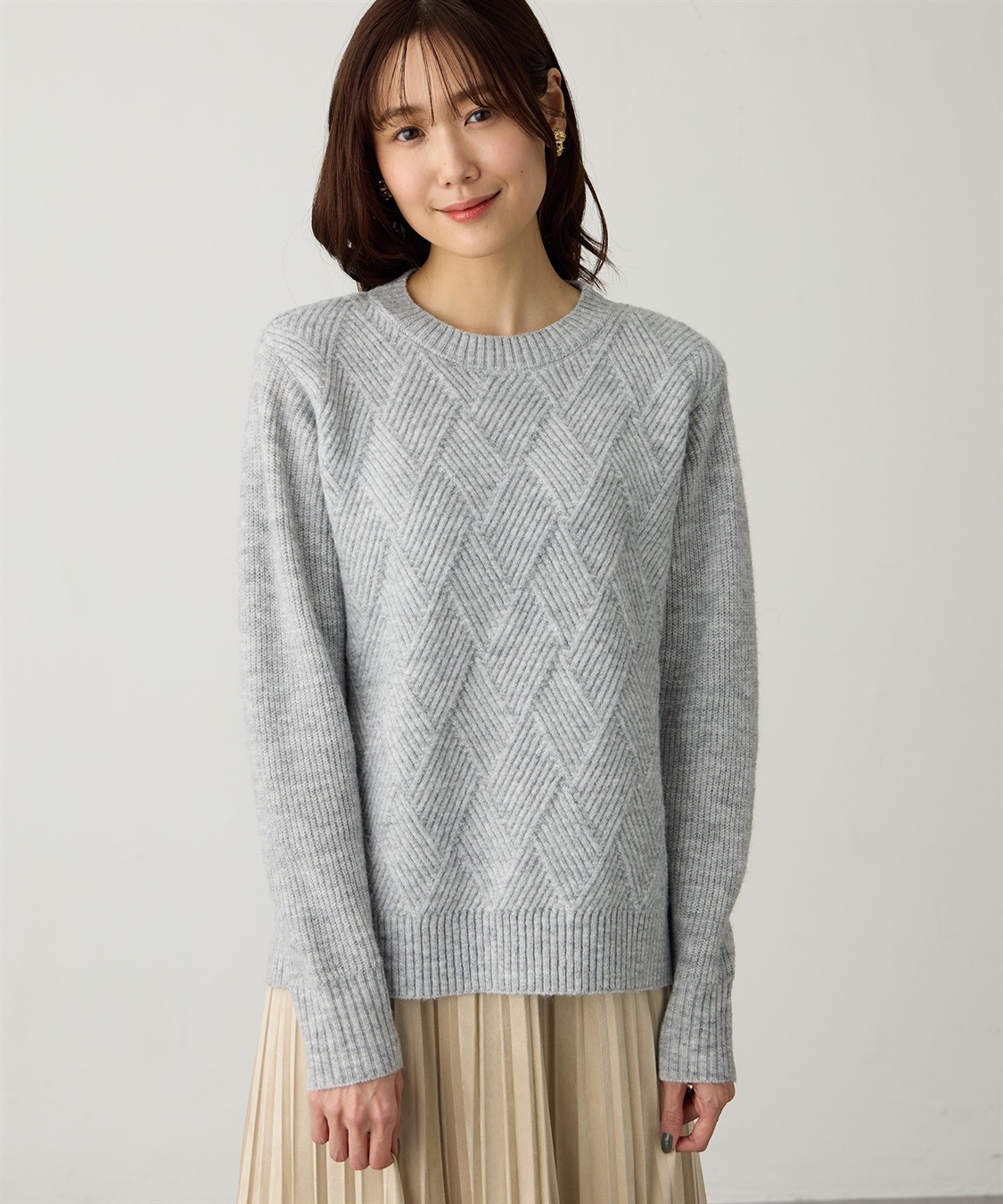 Petit Honfleur ダイヤニットプルオーバー_variation_1