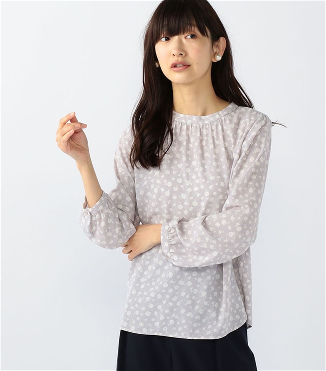 Petit Honfleur プリントブラウス_variation_1