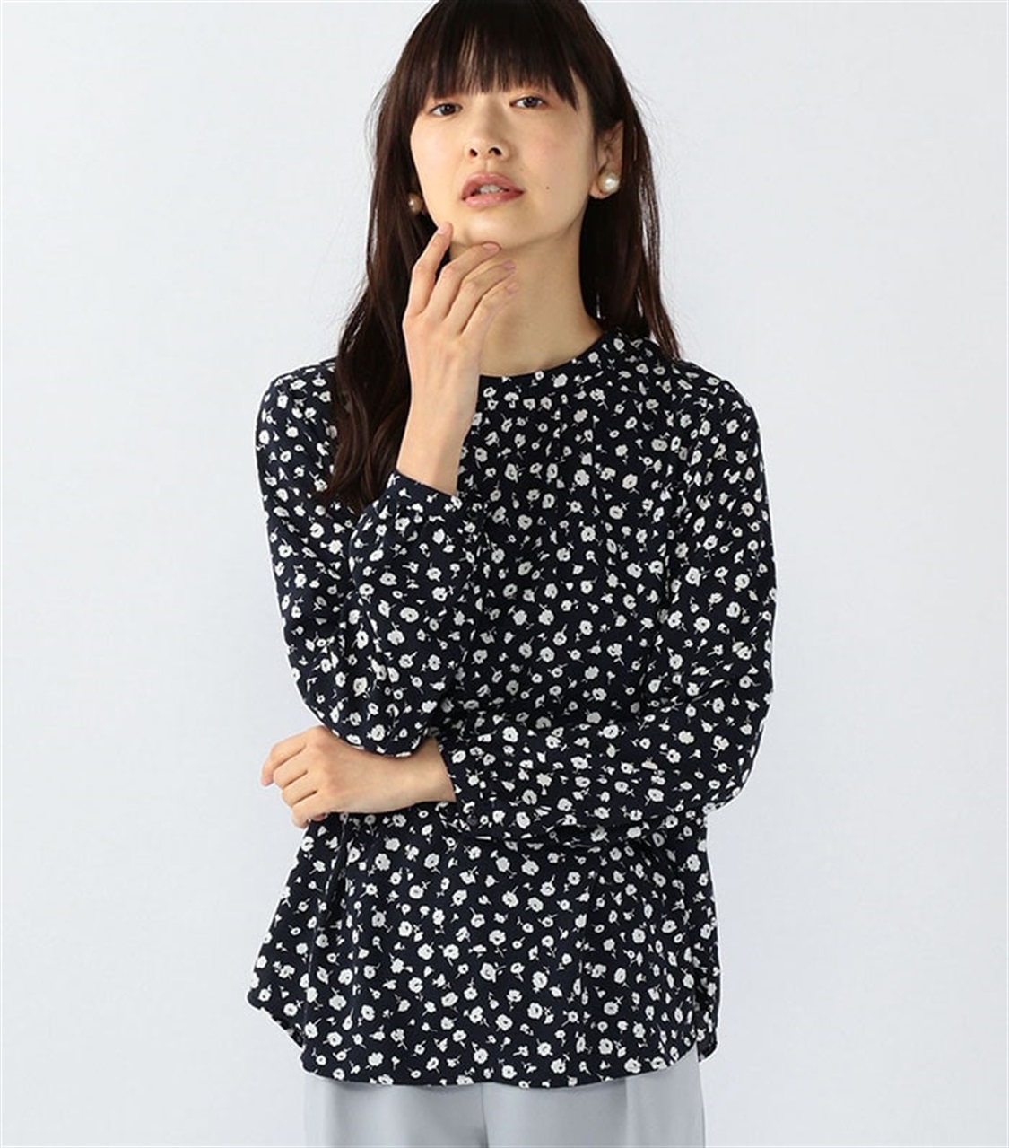Petit Honfleur プリントブラウス_variation_2