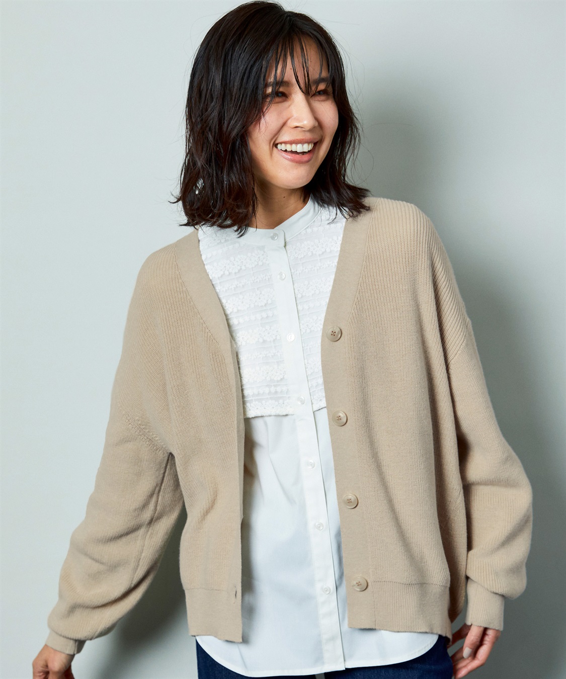 Petit Honfleur レースフロントブラウス_main