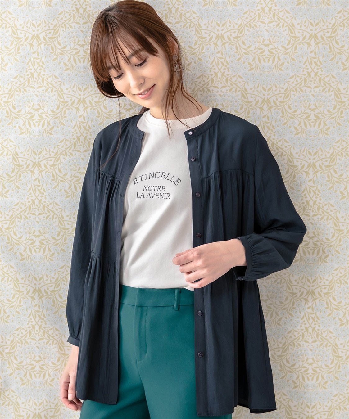 Petit Honfleur ティアードブラウス_variation_3