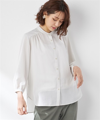 Petit Honfleur バンドカラーブラウス_variationthumb_1