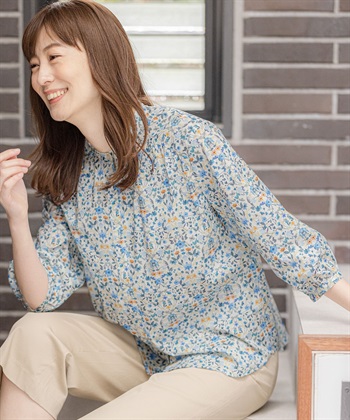 Petit Honfleur リバティプリントブラウス_variationthumb_2