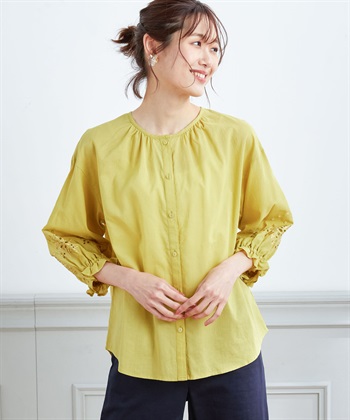 Petit Honfleur 刺しゅうスリーブブラウス_variationthumb_1