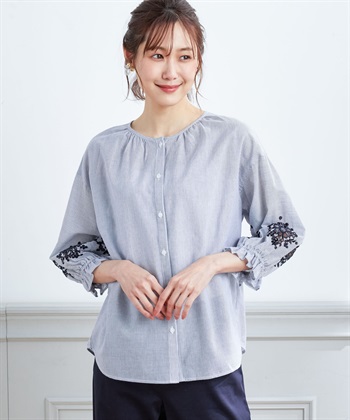 Petit Honfleur 刺しゅうスリーブブラウス_variationthumb_2