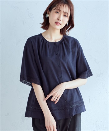 Petit Honfleur レース切替ブラウス_variationthumb_3