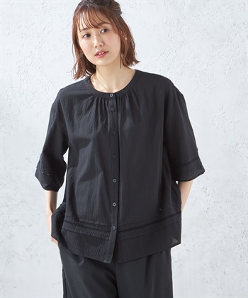 Petit Honfleur レース切替ブラウス_variationthumb_1