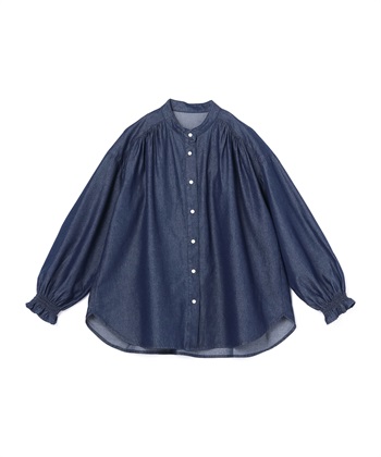 Petit Honfleur ギャザーデニムブラウス_variationthumb_2